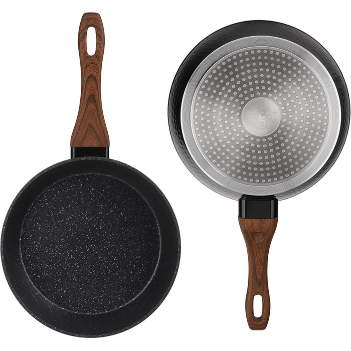 Набір каструль та сковорідок Edenberg 12 предметів з антипригарним покриттям (індукційні)