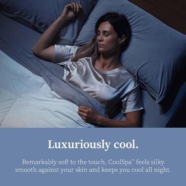 Комплект наволочок Coop Home Goods Comphy CoolSpa, 2 шт, таубенгрей, Queen Size, охолоджуючі, дихаючі, розкішна готельна якість, для спа та дому
