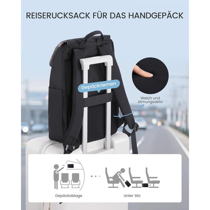 LOVEVOOK Рюкзак для ноутбука 15.6 дюймів, жіночий/чоловічий, для підлітків, універсальний, водонепроникний, для школи, університету, подорожей, роботи, зелений, бежевий, чорний, білий