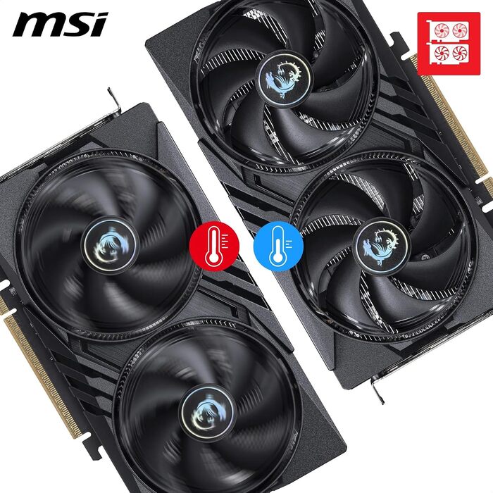 Відеокарта MSI GeForce RTX 5050 GAMING OC 8GB GDDR6, PCIe 5.0, 2602 MHz