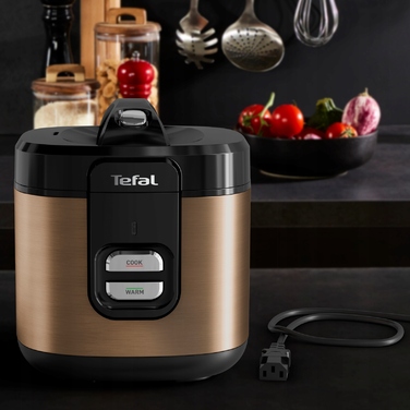 Мультипільча-рисоварка Tefal Coppertinto, електричний казан 700 Вт, 2 л, RK364G
