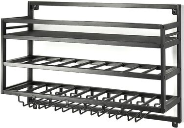 Полиця для вина Kobolo Malbec - металева, 80x25x55 см