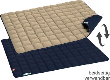 М'яка та якісна лежанка для собак Doctor Bark, розмір L (100x80 см) та XL (120x100 см), для великих собак, міцна, для дому та вулиці, вимивається до 95°C, колір: золотисто-блакитний