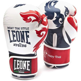 Боксерські рукавички Leone 1947 Muay Thai, 16 Oz (450 г), Білий