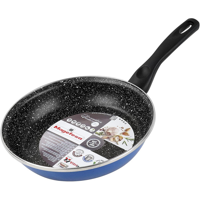 Набір сковорідок Magefesa K2 Blau (20/24/28 см), антипригарне покриття, для всіх плит (індукція), економія енергії 50%