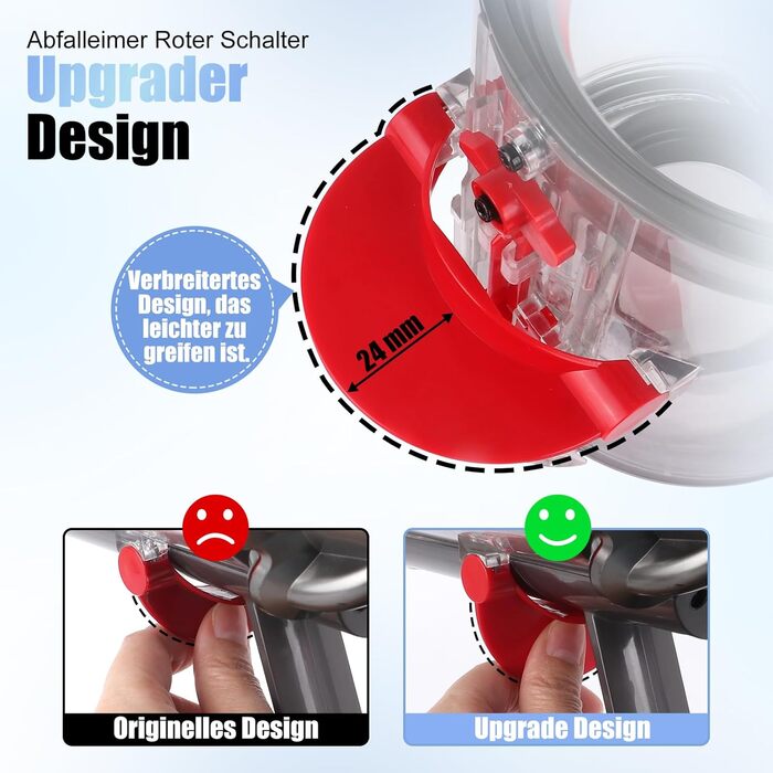 Контейнер для пилососа Dyson V10 SV12 (969509-01) з HEPA-фільтром, запасні частини