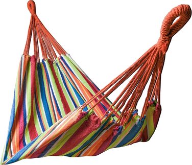 Гамак Kronenburg Ultraleichte з парашутної тканини 275x140 см, 595 г, до 300 кг, з карабінами та мотузками - блакитний/світло-блакитний