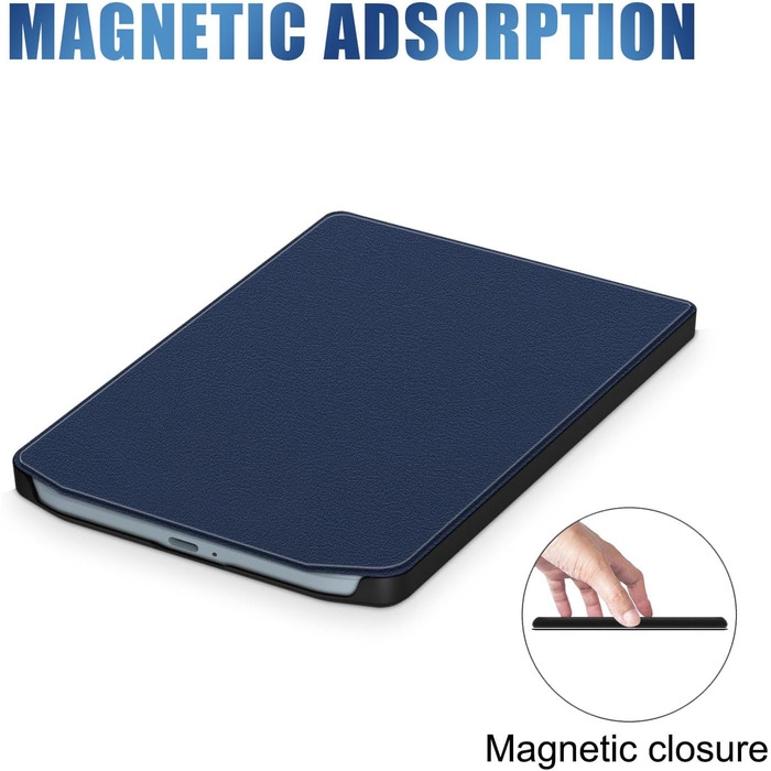 Чохол для Pocketbook Verse PB629 / Verse Pro PB634 - синій, з авто-функцією сну/пробудження