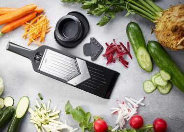 GEFU V-Hobel Julienne: для ідеальних овочевих та фруктових слайсів та жульєнів (Violi 2.0, керамічний ніж)