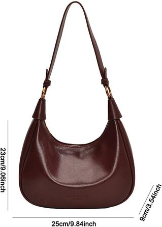 Сумка жіноча GSenhui Kleine Handtasche: стильна мініатюрна сумка через плече Hobo Y2K з екошкіри для подорожей, колір винний