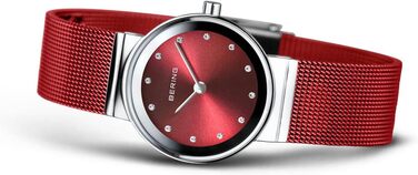 Годинник Bering жіночий кварцовий | Наручний годинник з нержавіючої сталі 26 мм | Браслет Міланська петля | Сапфірове скло | 5 ATM | 10126 (Мінімалістичний)