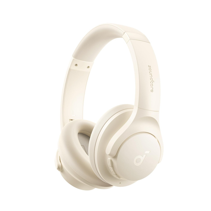 Бездротові Bluetooth-навушники Soundcore by Anker Q20i з гібридним активним шумозаглушенням (ANC), Hi-Res Audio, 40 годин роботи, білі (Відновлені)