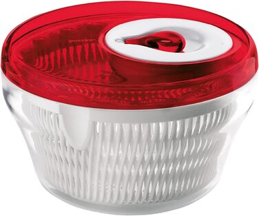 Сушарка для салату Guzzini Kitchen Active Design, червона, Ø28 x 18 см