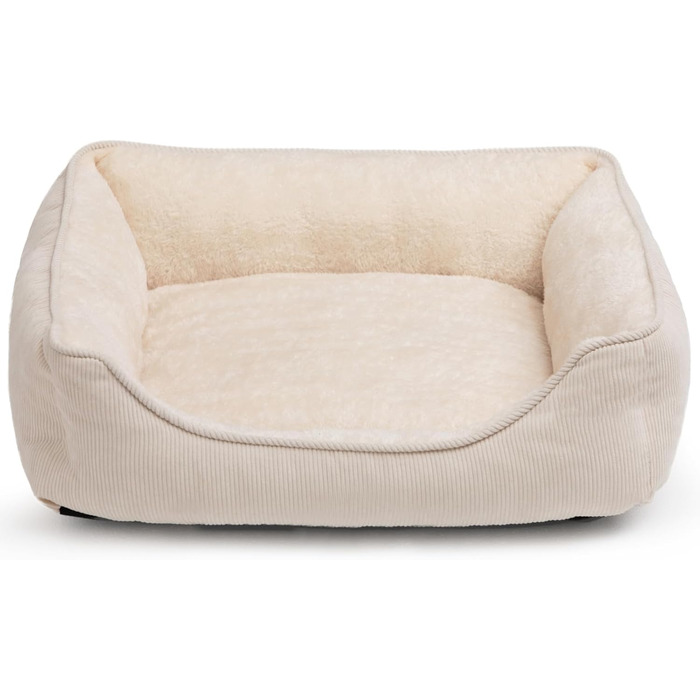 Килимок для котів та собак, м'який лежак для тварин, дихаючий лежак для кошенят та цуценят, бежевий (55*45*15 см)