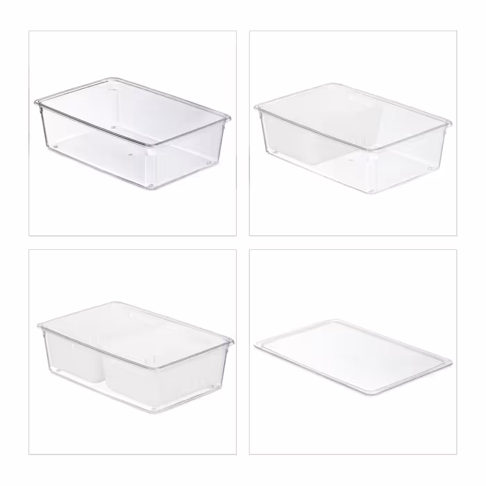 Relaxdays Refrigerator Organizer 2-Piece Set