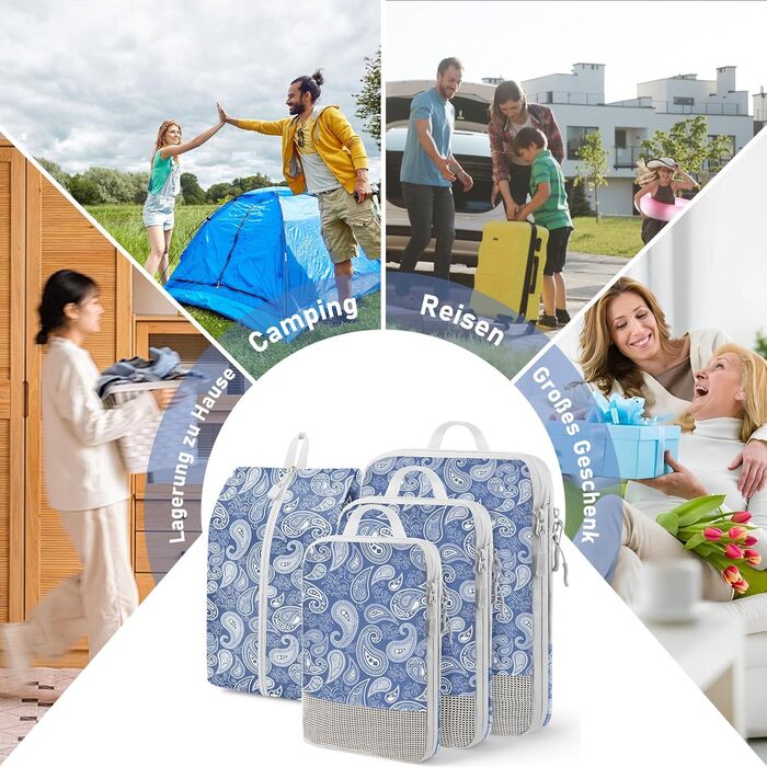 Органайзер для валізи та рюкзака Kompression: набір кубів для пакування, аксесуари для подорожей