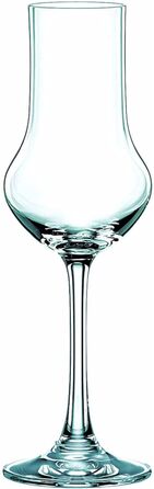 Nachtmann Grappa Glasses 109 ml, Set of 4, Vivendi, 89736, Crystal Stem Glasses, Liqueur Glasses, Dishwasher Safe