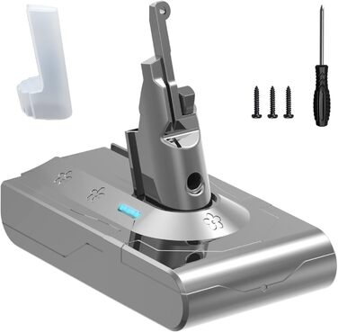 Запасний акумулятор DTK для пилососів Dyson DC62, V8: сумісний з моделями Fluffy, Animal, Absolute, Motorhead (21.6V, 4500mAh)