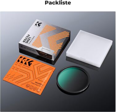 Фільтр K&F Concept 82mm Black Diffusion для створення ефекту кінематографічного розмиття (Mist) - для відео, блогів, портретної фотографії