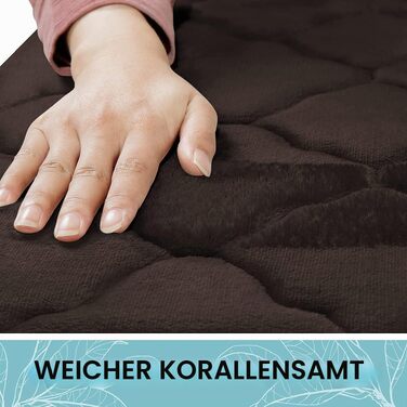 Набір килимків у ванну Homaxy з ефектом пам'яті (Memory Foam), протиковзкий вологий килимок для ванної кімнати, коричневий (50x60 см U-подібний + 50x76 см прямокутний)