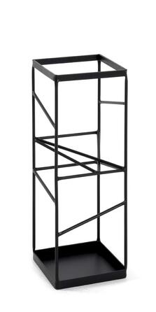 Підставка для парасольки HAKU Möbel, чорна, металева, 17x49x17 см, сучасний стиль