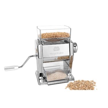 Млин для зерна 'Marga Mulino' з алюмінію, сріблястого кольору
