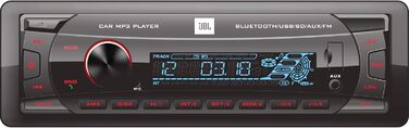 Автомобільна магнітола JBL Celebrity 100 Bluetooth, 1 DIN, 4x50Вт, без CD, FM-радіо, USB, SD, AUX, знімна панель, гучний зв'язок, Harman Kardon