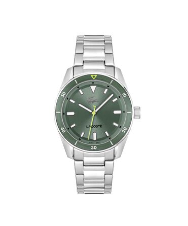 Годинник Lacoste Boston чоловічий кварцовий, світло-зелений, з браслетом з нержавіючої сталі або шкіри