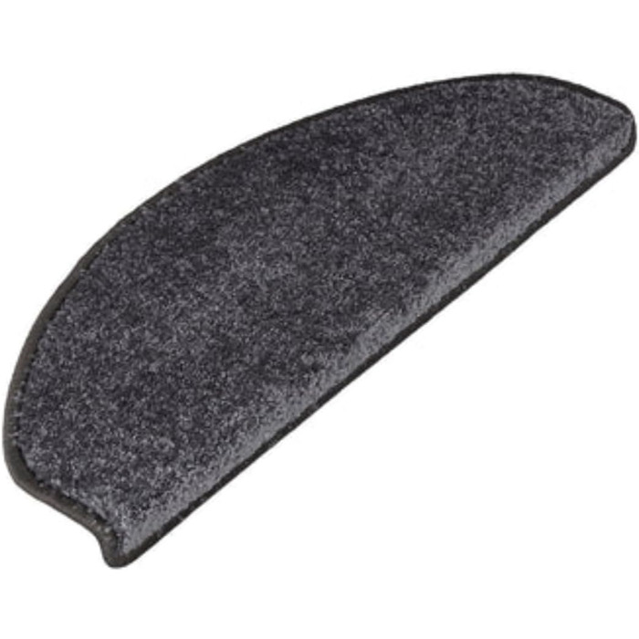 Casa Pura Non-Slip Stair Treads - 15 Piece Set | Soft Plush Carpet for Stairs | Half Round Design | Anti-Slip & Easy to Install | 65 x 23.5 x 1.3 cm