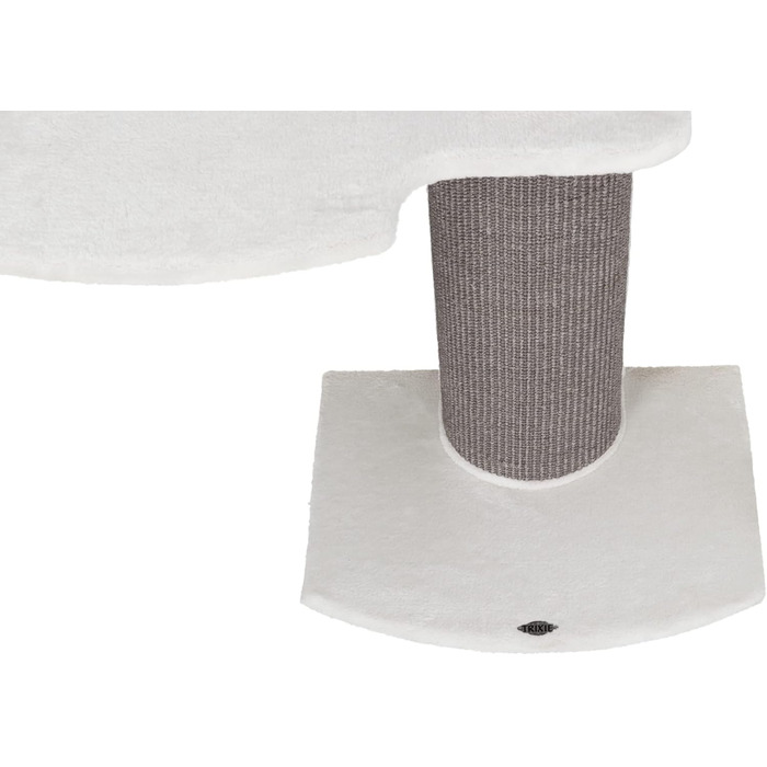 TRIXIE Cat Tree Acadia 160 cm in white/grey – multi-level cat tree with cosy lounging areas and wall mounting, comfortable & stable – 44073
