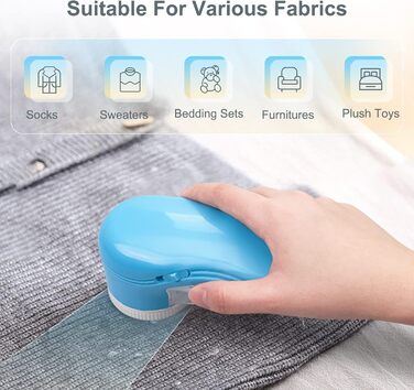 Електричний видальник ворсу для одягу та килимів, USB, 3 леза