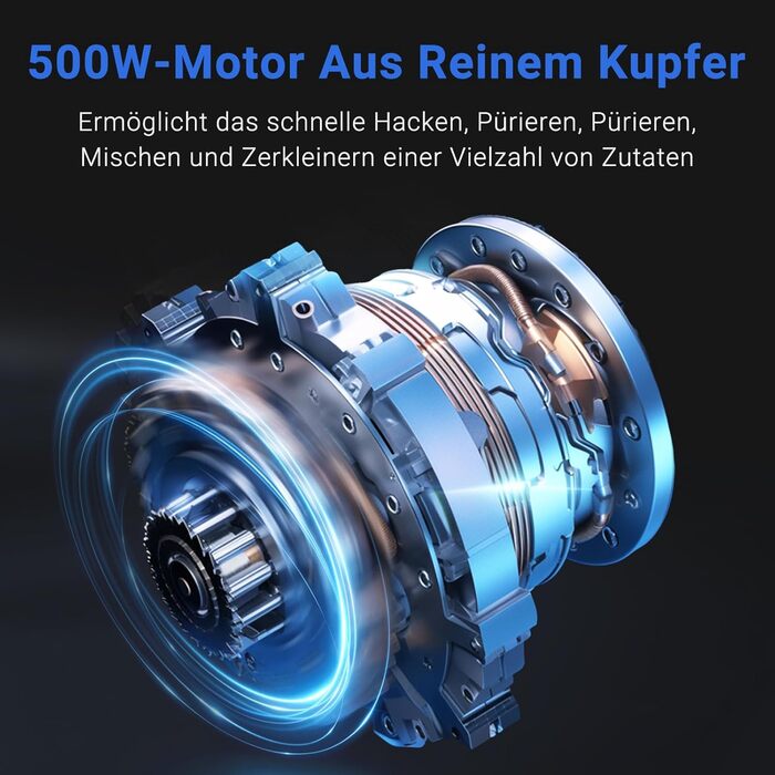 М'ясорубка електрична AMZCHEF для дому з 3 насадками, пристроєм для ковбас та набором кубе | Ідеально для фаршу, ковбасок та домашньої кухні (Сірий)