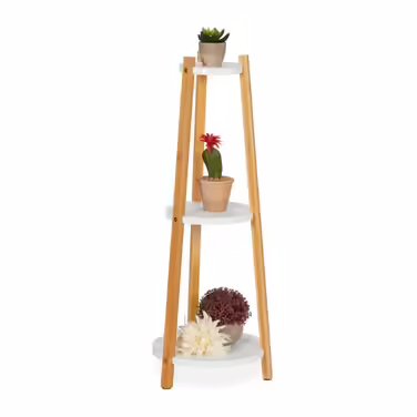 Relaxdays Plant Stand with 3 Shelves