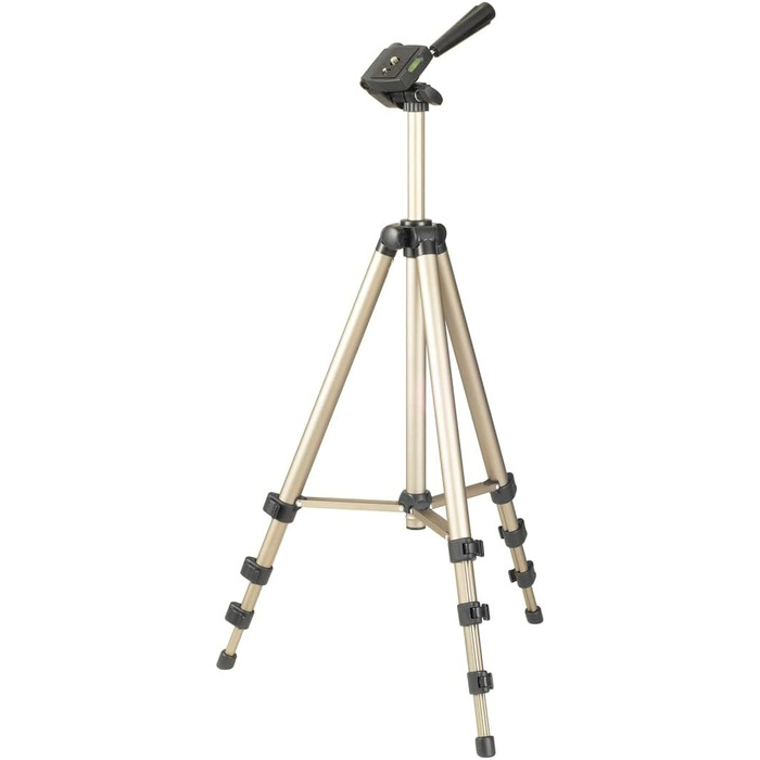 Легкий штатив-тринога Hama Star 05 106-3D з 3-позиційною головкою, розкладна висота 42-125 см, колір шампань