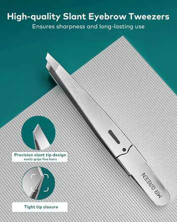 Набір для манікюру Mr.GREEN 3шт: кусачки, пилка, кусачки з захистом від бризок, кейс, для чоловіків та жінок (бежево-блакитний)