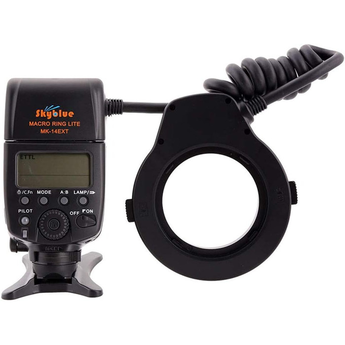 Meike MK-14EXT LED E-TTL кільцева спалах для Canon - 8 адаптерних кілець