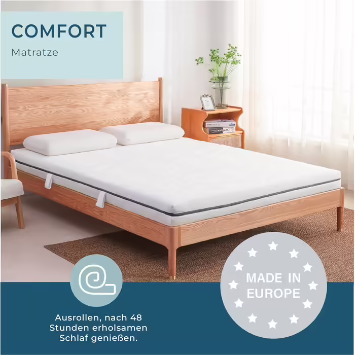 Ортопедичний матрац ESSENCE SLEEP 90x200 см, H3, 14 см, європейський, сертифікат Öko-Tex