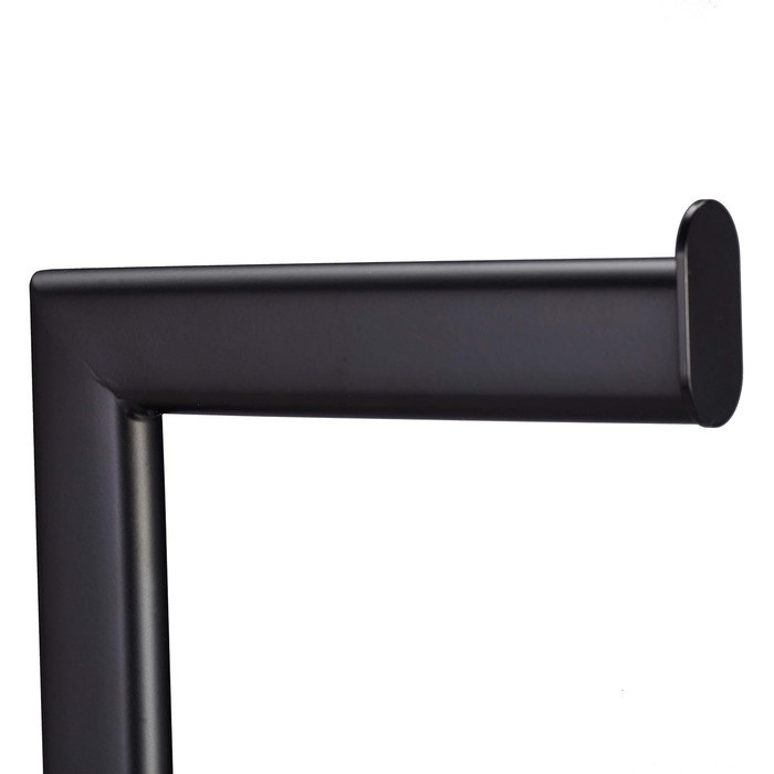 Relaxdays Toilet Accessories Set - Toilet Paper Holder, Toilet Brush & Holder, Standing, Black