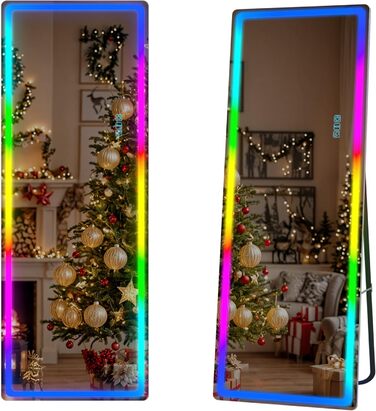 Дзеркало для тіла LVSOMT з підсвічуванням, настінне, LED, 120x40 см, для спальні, подарунок, білий