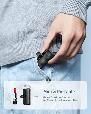 Портативний зарядний Power Bank на 4500mAh з PD для iPhone (Graphitschwarz)