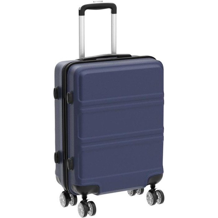 KONO Валіза-Тролей XL (74 см) з ABS+PC, 4 колеса, TSA-замок, для подорожей, бізнесу та сімейного відпочинку, темно-синій