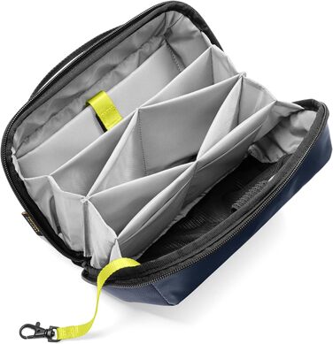 tomtoc Cable Organizer Bag, Electronics Tech Pouch, Laptop Accessory Bag, Cable Bag Case for Charging Cables, Hard Drive, MacBook Adapters, Charger, Power Bank, SD Cards, Blue
