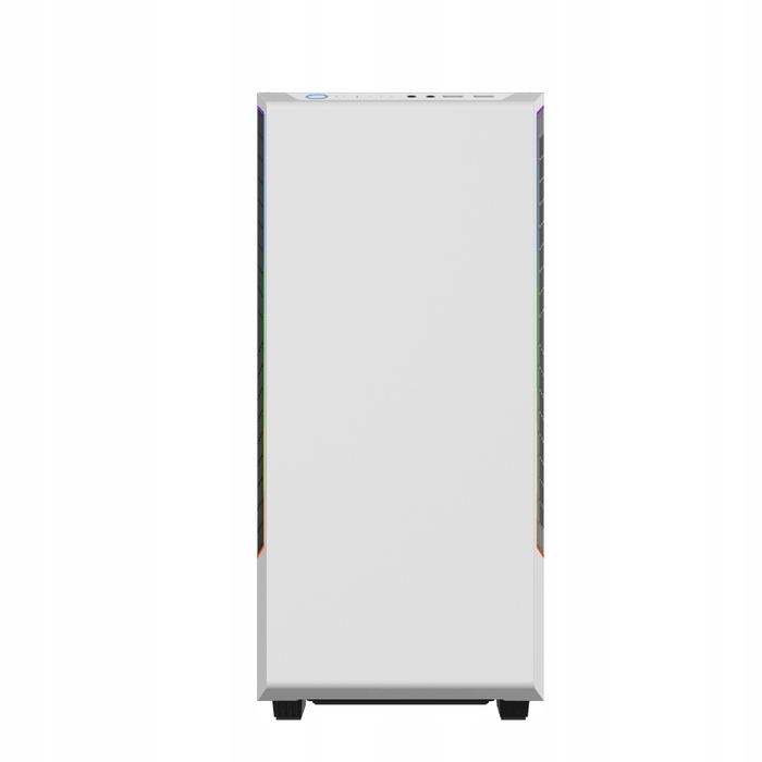Білий ігровий корпус для ПК Mid-Tower ATX з ARGB підсвіткою та загартованим склом