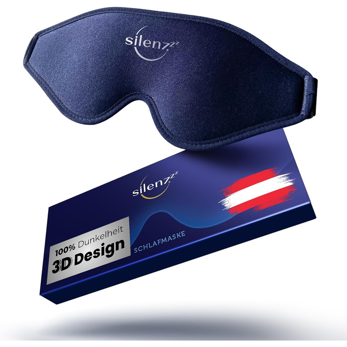 Маска для сну преміум-класу 3D - комфортна пов'язка на очі для жінок та чоловіків - забезпечує повну темряву - рожева, 1 шт.