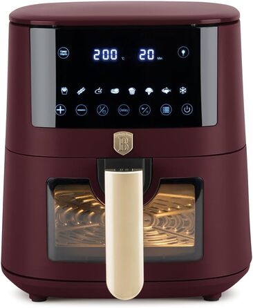 Фритюрниця Berlinger Haus Leonardo Collection 5L з цифровим дисплеєм та 8 автоматичними програмами, 1400 Вт, без олії
