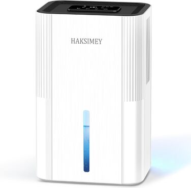 Електричний осушувач повітря 2800 мл | Тихий осушувач для дому з авто-розморожуванням та таймером | Осушувач для підвалу, ванної кімнати | 7-кольорове LED підсвічування з нічним режимом, 500 мл/на добу