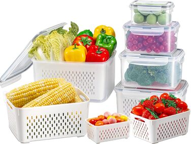 50 великих контейнерів для зберігання з кришкою, герметичні | Без BPA | Складаються | Контейнери для кухні для приготування їжі | Безпечні для морозильної камери та мікрохвильової печі | 25 контейнерів + 25 кришок | Герметичний дизайн (5 шт. контейнери дл