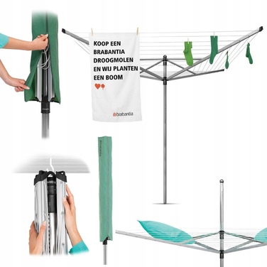 Стійка-сушарка для білизни Brabantia 295 см
