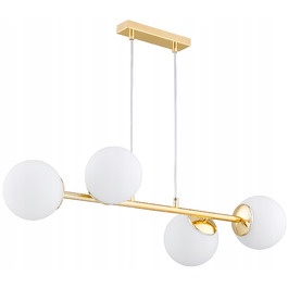 Підвісна люстра Elko-Lighting Milo Gold на 4 точки освітлення, цоколь E27