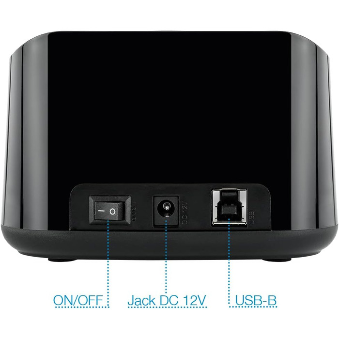Док-станція TooQ TQDS-802B з двома SATA роз'ємами для 2.5/3.5